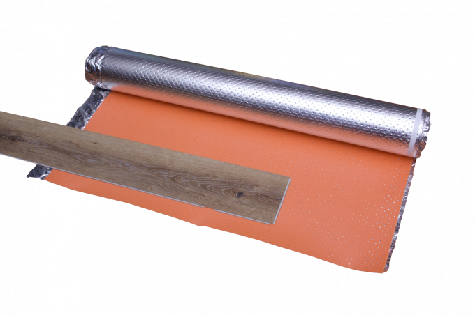 Der silberne Film, der IXPE beschichtet, schäumen Rolle, 60kg/M3 schalldämpfender Underlayment 2mm 1