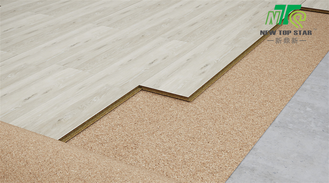 Customized ECF Cork Foam Underlayment Waterproof With Silver Foil Vapor Barrier